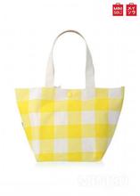 Miniso Check Lunch Box Bag ( Yellow)