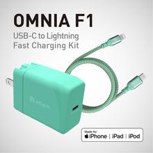 Adam Elements OMNIA F1 USB-C to Lightning Fast Charge Kit Green