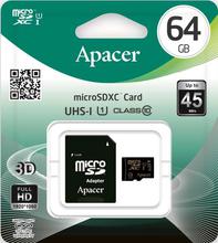 Apacer 64GB Class 10 Micro SDHC Card – Black