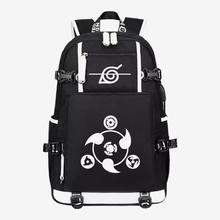 Sharingan Naruto Sasuke Akatsuki Unisex Backpack For School and College | Fashion Anime Symbol Unisex Backpack