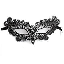 2018 1PC Masquerade Lace Mask Catwoman Halloween Black Cutout Prom Party Mask Accessories Brand new and high quality #YU5670