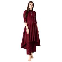 Khushal K Women's Rayon Kurta With Palazzo Set