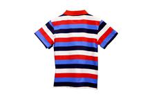 Kids Polo T-shirts Striped Design – Red/Blue/White