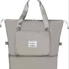 Foldie Travel Bag, Large Capacity Folding Travel Bag, Portable Foldable Travel Lightweight Waterproof Oxford Fabric Bag