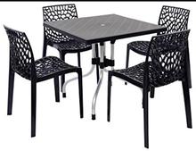 Supreme Web Set Of 4 Chairs And 1 Olive Table (Red)