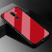 Phone cases For Nokia 7 Plus Cover Ultra Thin Luxury Tempered Glass