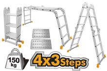 Ingco 4*3 Steps Multi-Purpose Aluminum Ladder HLAD04431 





					Write a Review