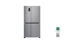 LG 626 Ltr Platinum Silver Side-by-Side Refrigerator GS-B6263PZ