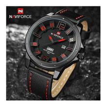 Naviforce N9061M Black Dial/BlackStrap Day/Date Function  Analog Watch For Men