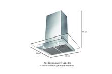 Faber Glassy LTW Kitchen Chimneys and Hoods - 60cm