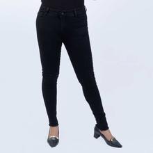 Black Solid Jeans Pant  For women