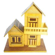 Brown Wooden Doll House For Kids