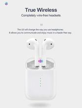 i10 TWS Bluetooth 5.0 Earbuds Tap Control Automatically Pairing - White
