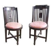 Set Of 2 Chairs-Dark Brown