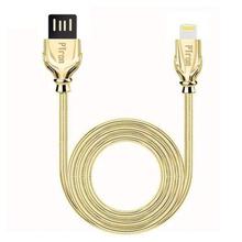 PTron Falcon Pro 2.1A USB To Lightning USB Data Cable For IOS Smartphones (Gold)