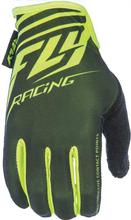 Fly Racing Black/Neon Green Fly Media Gloves For Men