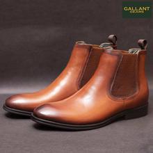 Gallant Gears Brown Leather Chelsea Boots For Men -  (1671-20)