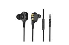 PTron Boom 2 4D Headphones Deep Bass Stereo Wired Headset For Smartphones (Black/Gold)