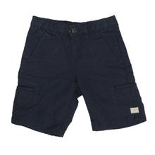 Navy Blue Plain Cotton Shorts for Boys - (121246518896)
