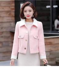 Women Woolen Full Sleeve Short Jacket For Winter