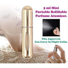 Gadget Hero's Mini Refillable Perfume Atomizer. TSA Flight