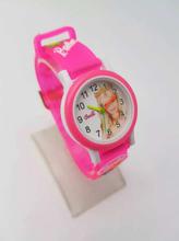 Barbie Rubber Strap Analog Watch For Kids- Pink