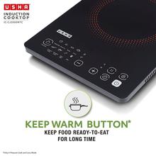 Usha Induction | 2000 Watt | Model - CJ2000WTC | Cooktop with Touch Control (Black)