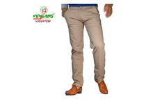 Virjeans Stretchable Oversize Cotton Chinos Pant Peach-(VJC 697)