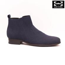 Caliber Shoes Blue Slip On Lifestyle Boots For Men - ( 477 S R)