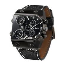 Oulm Men's Watches Mens Quartz Casual Leather Strap Wristwatch