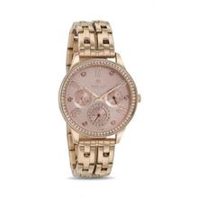 Titan Purple Dial Chronograph Watch For Women- 95040WM01