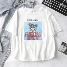 Women T-Shirts 2019 Summer New Cute Animal Girls Printed