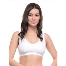 Bodycare White Sports Bra For Women - 1607W