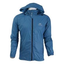 Blue Solid Windcheater For Men