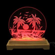 Lamp showpiece  Red LED Acrylic Sunset