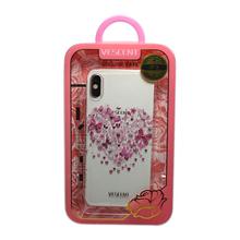 Creative Heart Shape Butterfly Design Back Case Cover For iPhone X