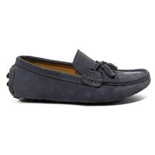 Grey Suede Slip On Loafers For Men