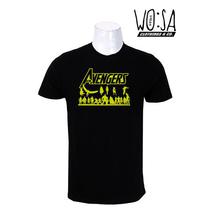 WO:SA Wear "Avenger All Character "Print Black Unisex Tees