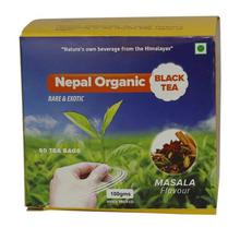 Nepal Organic Black Tea (Orthodox) Masala Flavor 50 Tea Bags -100 Grams