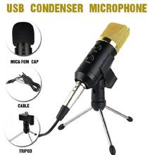 USB Condenser Microphone Sound Recording Audio Studio Brocasting w/ Tripod Stand