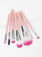 Two Tone Handle Makeup Brush 7pack With Pouch