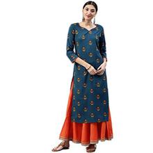 Vaamsi Women's Crepe a-line Kurta