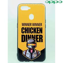 OPPO Phone Case for A7( with Free Tempered Glass Screen Protector ) Chicken Dinner