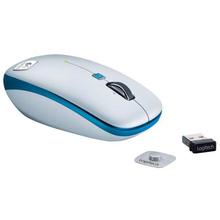 Logitech V550 Nano Cordless Laser Mouse (910-000840) - White