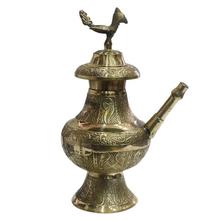 500ml Brass Carved Karuwa (Water Jar) - Golden