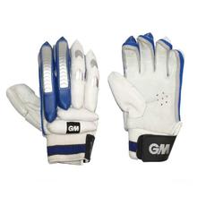 GM Blue/White Cricket Batting Gloves - Plus