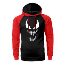 Super Hero Venom Raglan Hoodie Men Cool Hoodies Mens Hipster