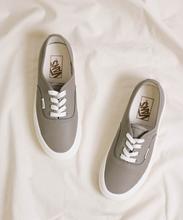 Vans Leather Authentic Grey Shoes for Unisex 2219S