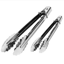 STAINLESS STEEL SALAD TONGS BBQ Kitchen Cooking Food Serving