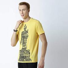 Huetrap men's All About Buddhism Yellow T shirt